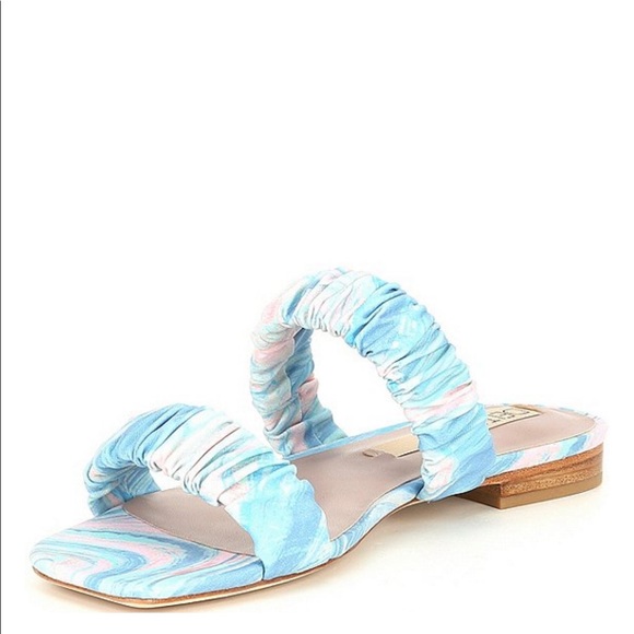 New Deltan Cora Printed Two Band Sandals - Picture 14 of 16